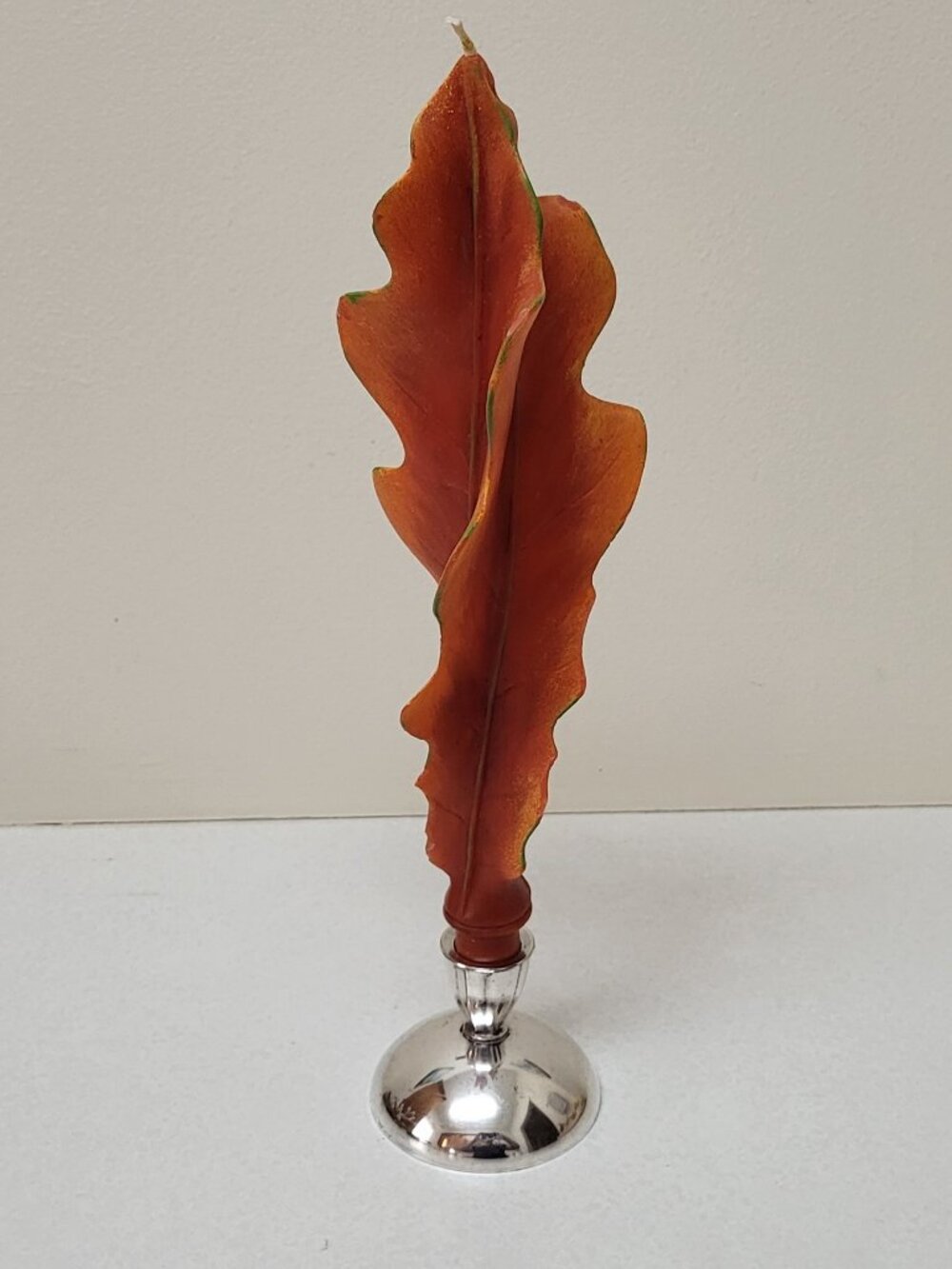 Vintage Oneida Silver Plate Candlestick Holder Handmade Ribbon Candle 2ps USA